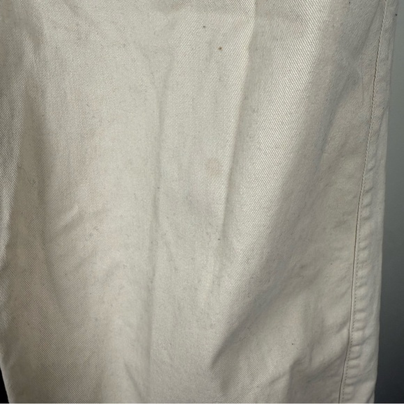 Mango MNG Ivory Tall Cotton Straight Leg Pants Size 6 - Picture 7 of 15